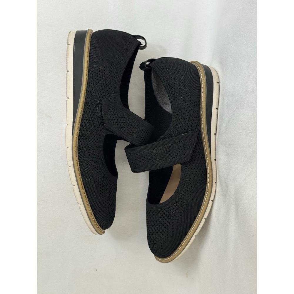Mary Jane Flat Womens 9 Black Nordstrom Me Too - Picture 5 of 14
